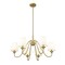 Z-Lite Gianna Chandelier, 6-Light, 32 In.W x 17 In.H, Modern Gold/White 7509-6-32MGLD - alternate 3